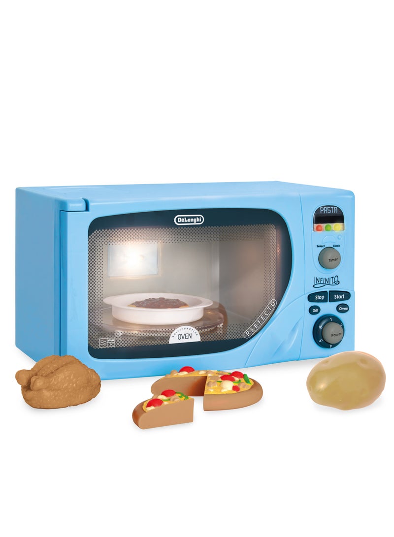 Delonghi Microwave: Toy Replica Of 'Infinito' Microwave With Flashing Leds, Sounds & More, For Kids Aged 3+, Blue