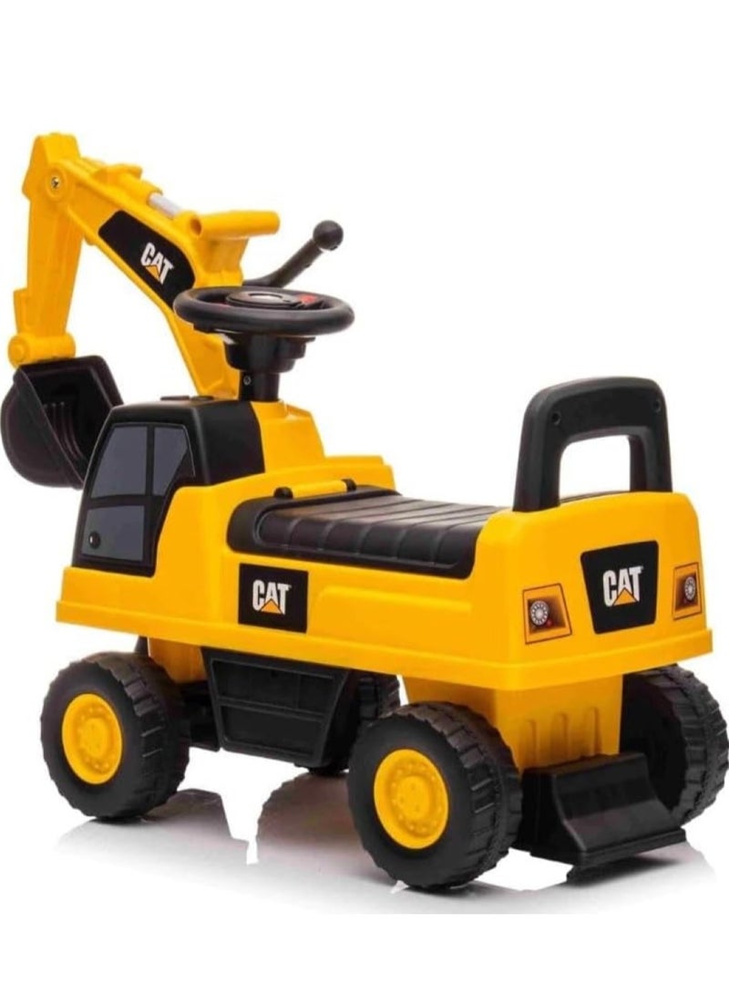 Kids CAT Excavator Construction Ride On - Yellow