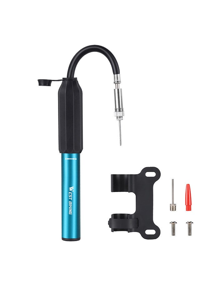 Aluminum Alloy 120PSI Bicycle Tire Pump Portable Bike Inflator Telescopic Bicycle Tire Inflator Hand Pump Cycling Accessory