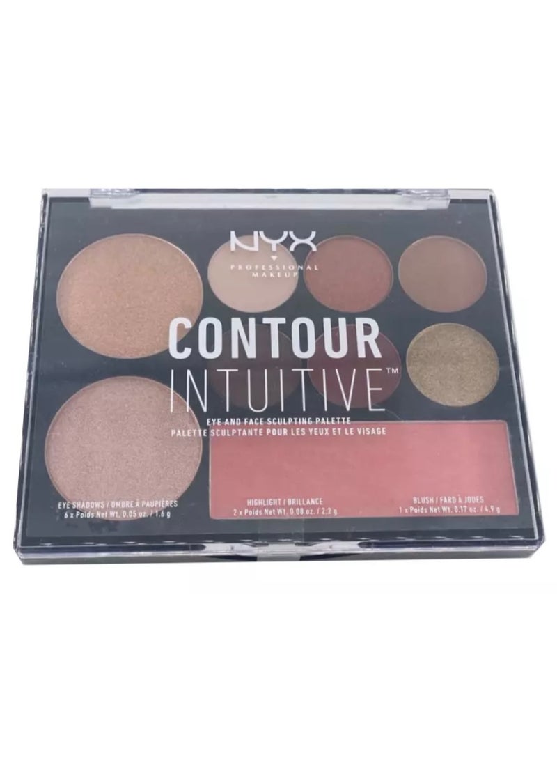 NYX Contour Intuitive Eye and Face Sculpting Palette - CIP02 Warm Zone