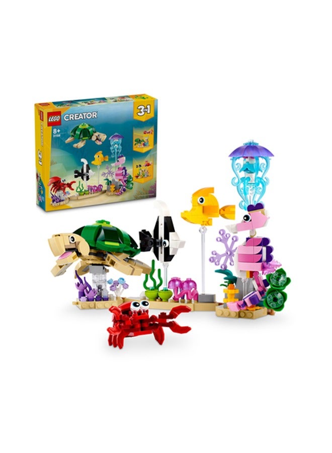 31158 Creator Sea Animals Building Toy Set (421 Pieces)