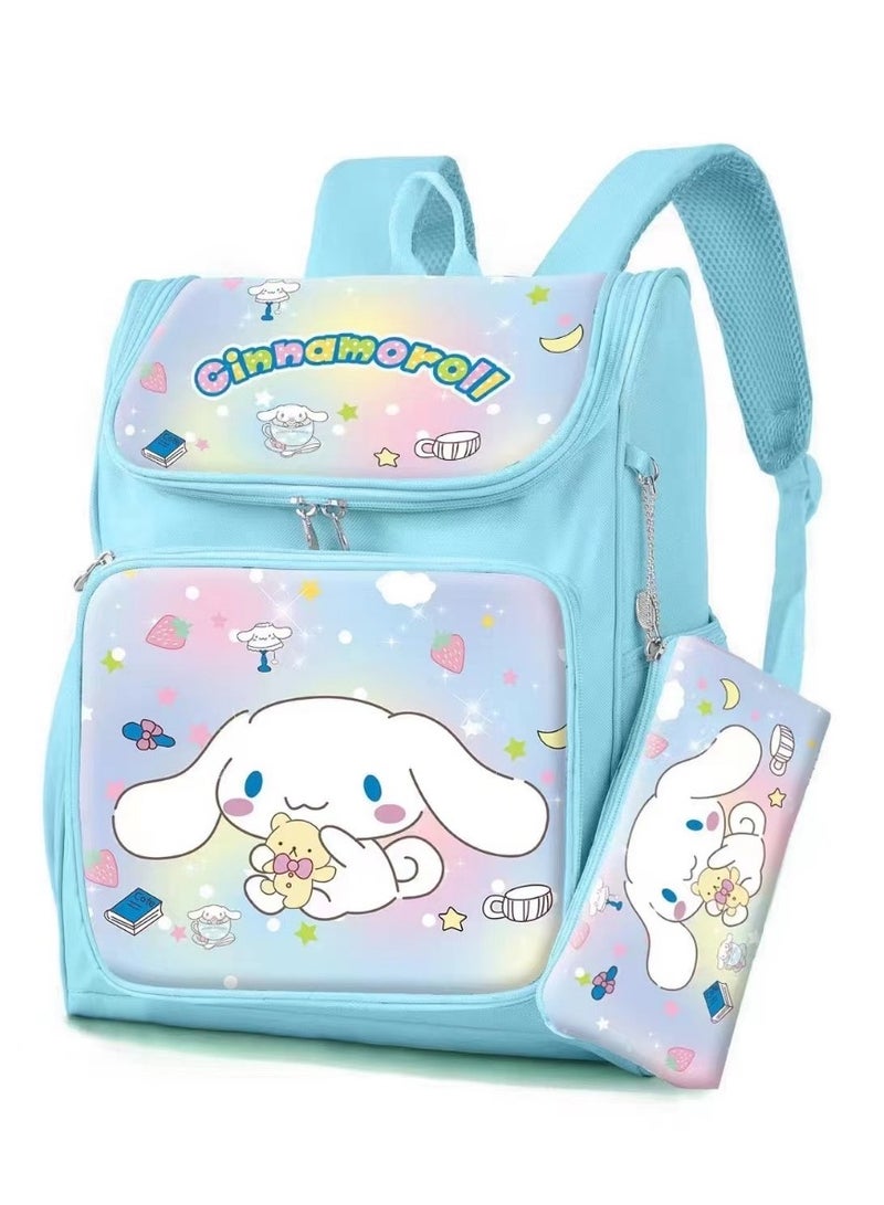 36cm Sanrio Hello Kitty Cinnamoroll My Melody Kuromi Cute Kid Backpack Anime Kawaii Cartoon Leather Mini School Bag Holiday Gift