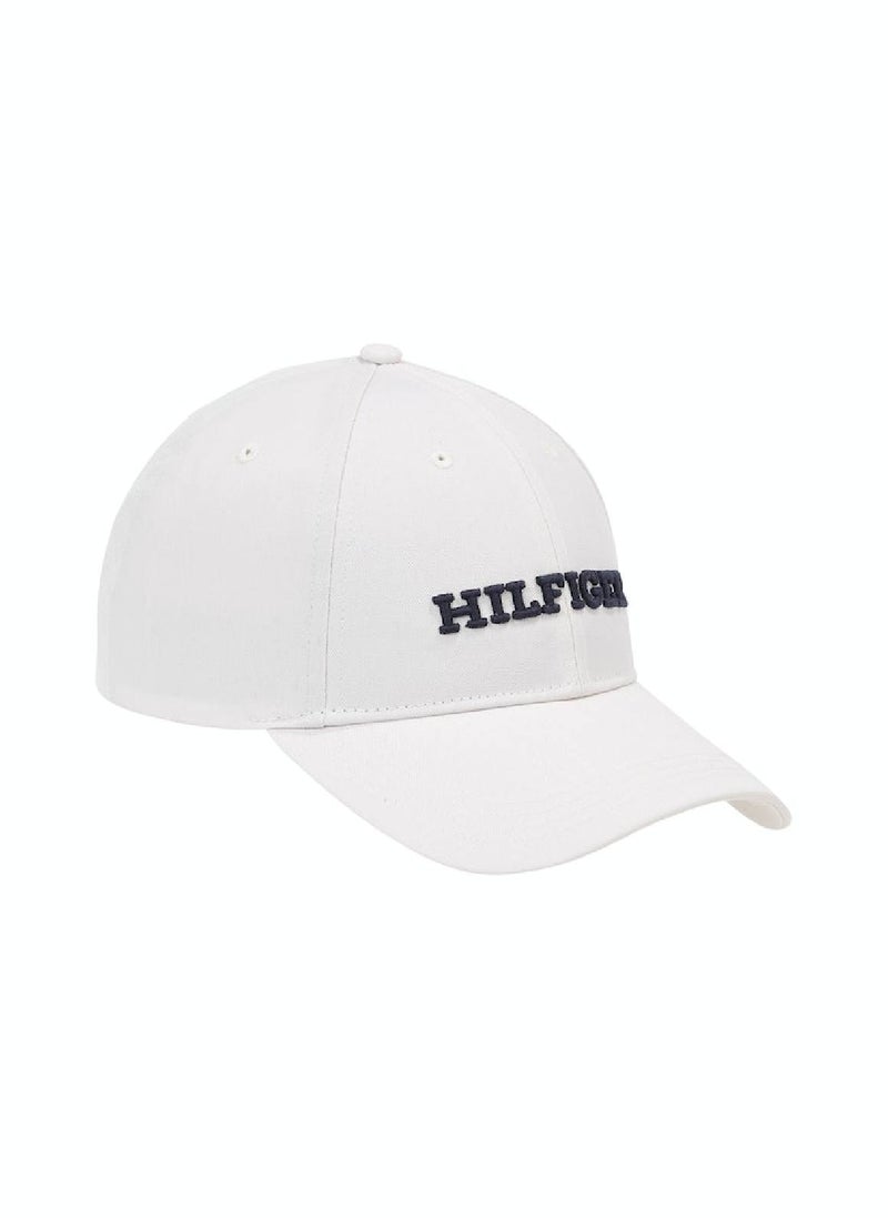 Men's Hilfiger Monotype Canvas Panel Cap -  Canvas, White