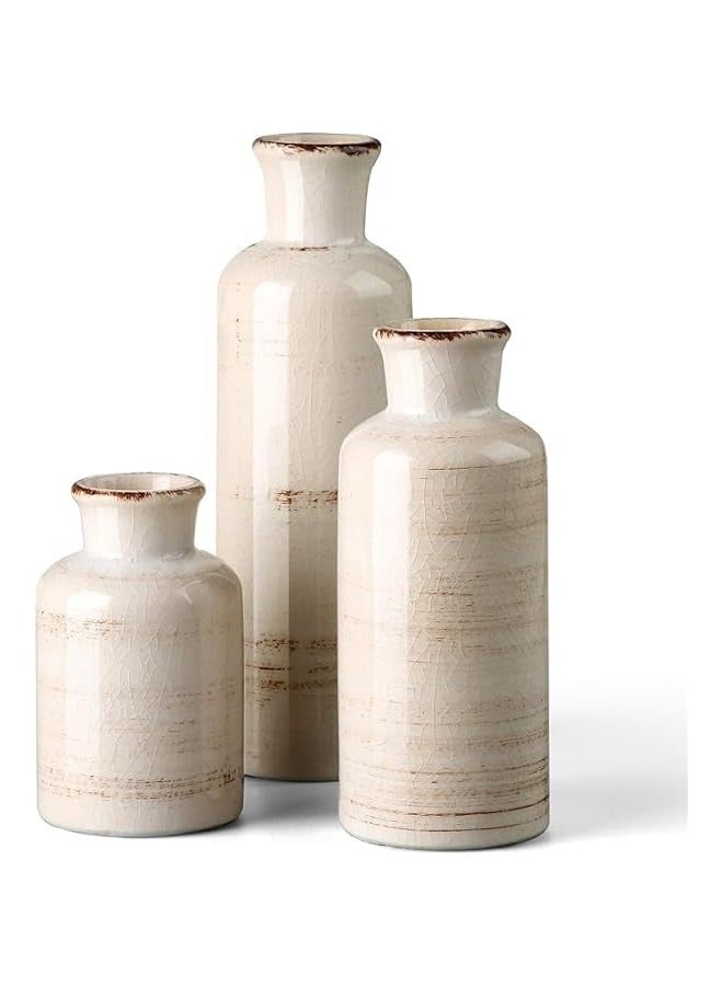 White Vase Set - Farmhouse, Aesthetic, Boho Decor for Every Room