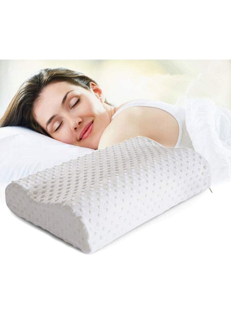 Memory Foam Medical Pillow Microfiber White