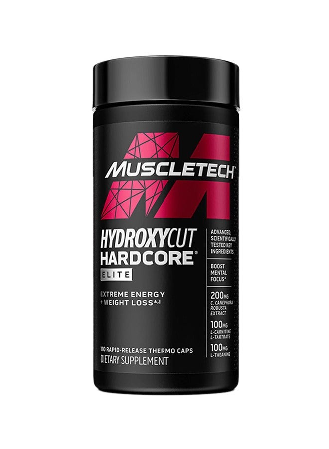 MuscleTech Hydroxycut Hardcore Elite 110 Rapid Release thermo caps