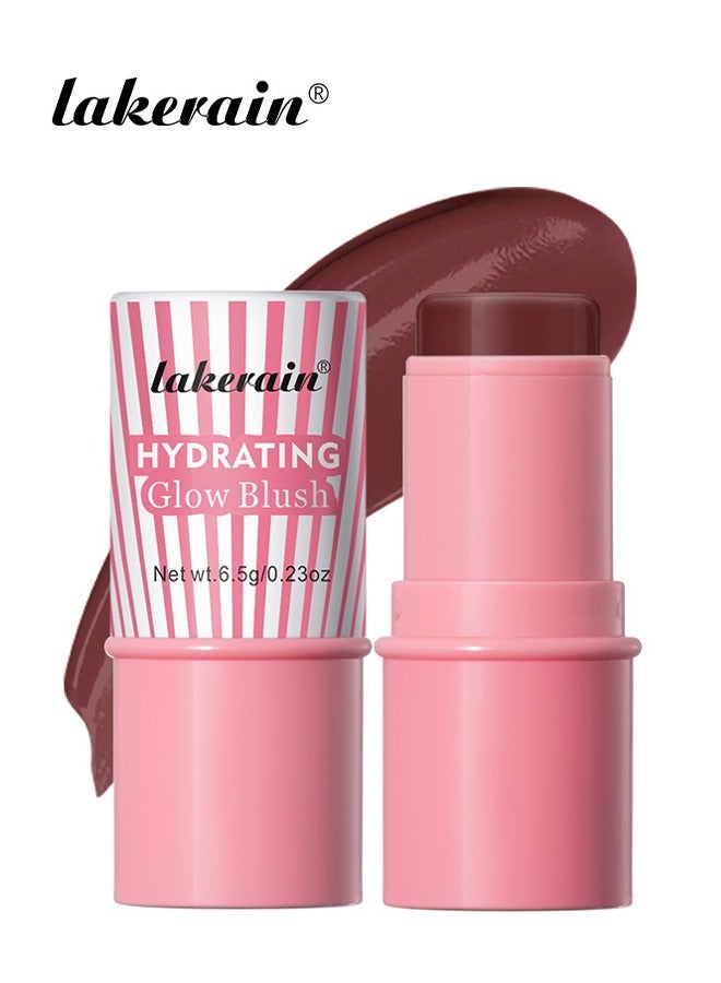 Hydrating Glow Blush -Face Multi Function Contour Beauty Wand - Lightweight Blendable Cream Bronzer Stick Makeup#05