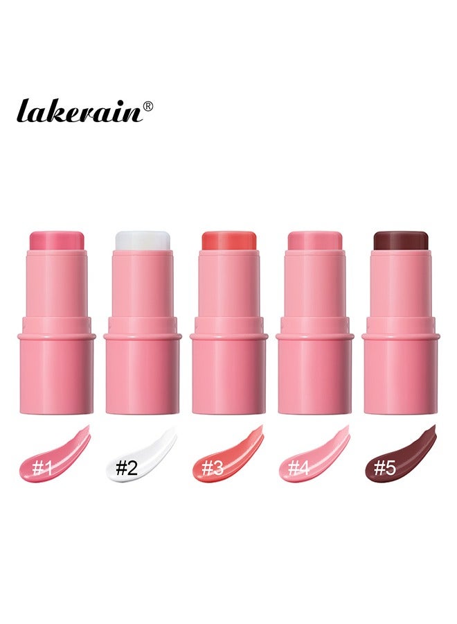 Hydrating Glow Blush -Face Multi Function Contour Beauty Wand - Lightweight Blendable Cream Bronzer Stick Makeup#05