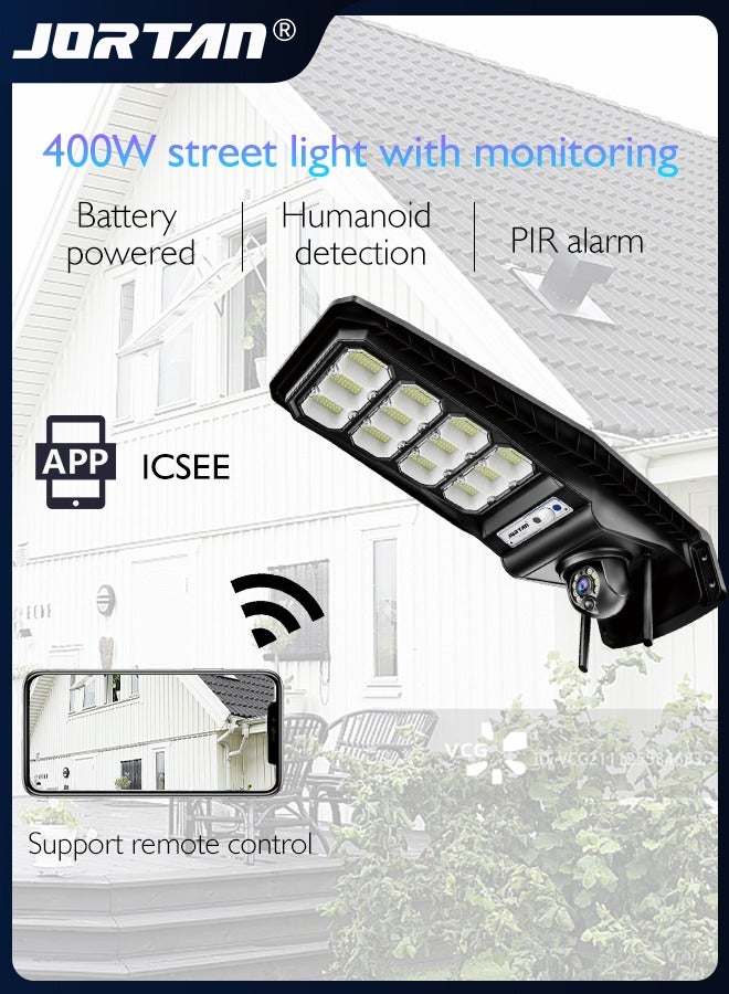 4MP 2-in-1 Outdoor Wifi Camera 400W Lamp with 480pcs Lamp Beads & 400m² Illumination Area & Smart Surveillance with PIR Motion Detection & 2 Way Audio & Color Night Vision & Lightning Protection