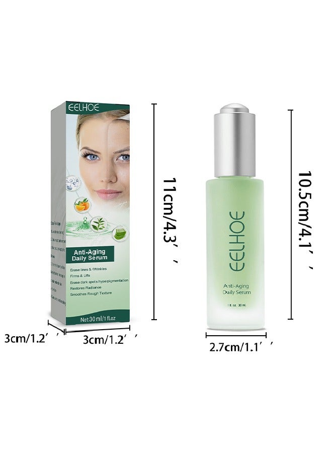 Anti Aging Daily Serum- Advanced Deep Anti Wrinkle Serum, Hyaluronic Acid Serum for Face, Anti-Aging Brightening Face Serum, Anti-Dark Spots and Brightening Serum, Firming, Plumping, Repair, Moisturiz