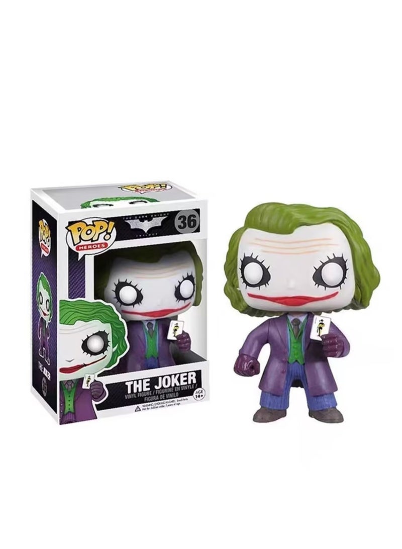 The Joker Vinyl Stylized Realistic Appeal Detailed Design Collectible Action Figure 6.35 x 6.35 x 9.53cm
