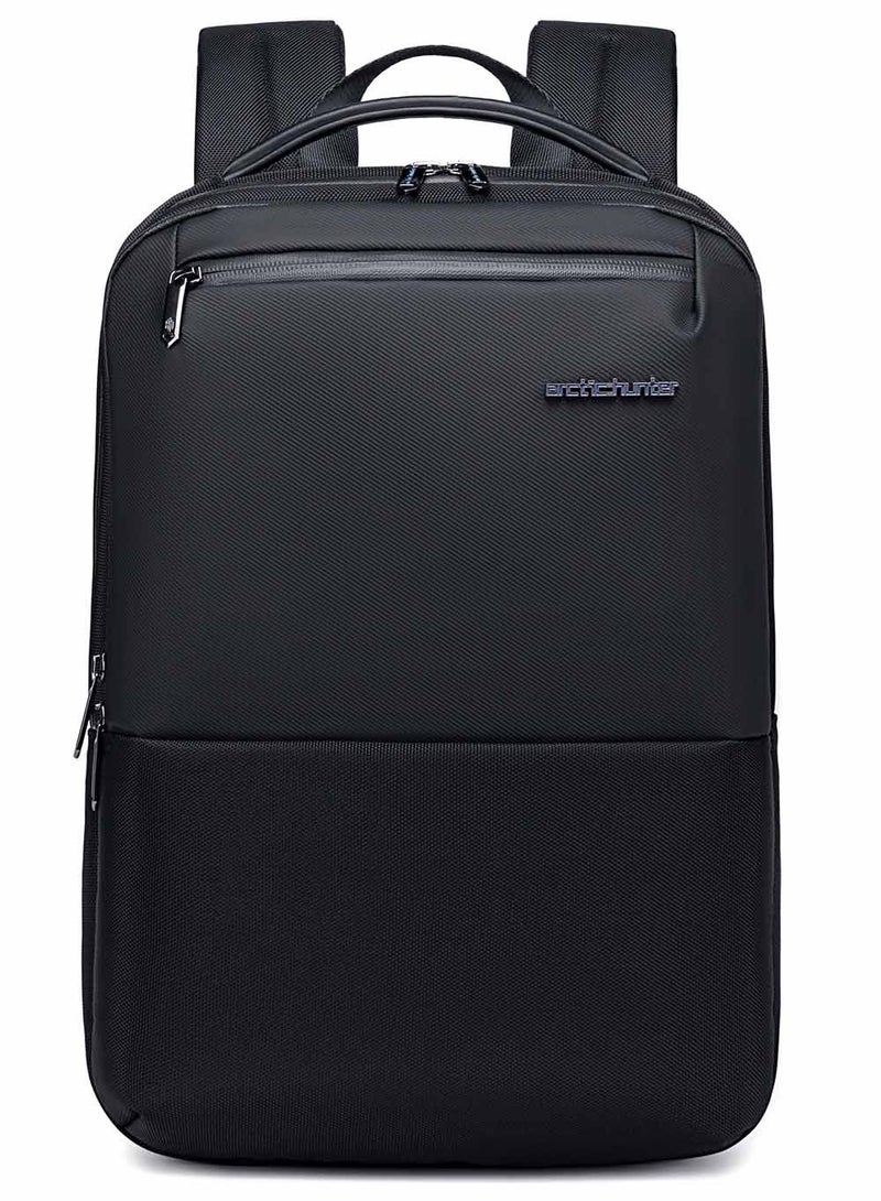Business Travel Backpack, Casual School Book Bag with Laptop and Tablet Compartment for Men, Black