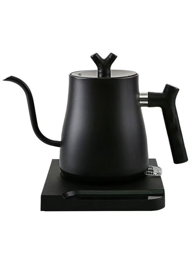 Electric Kettle 1L, 304 Stainless Steel Coffee and Tea Kettle, 1000w Fast Heating, Suitable for Hotels/Family Gatherings (Matte Black)