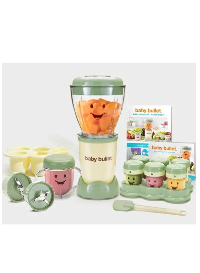 20-Piece Baby Bullet Complete Baby Care System Green