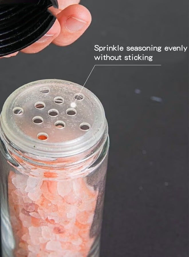 19PCS Seasoning Jar Set with 18 Seasoning Jars 360° Rotation Easy Access Seasoning Rack