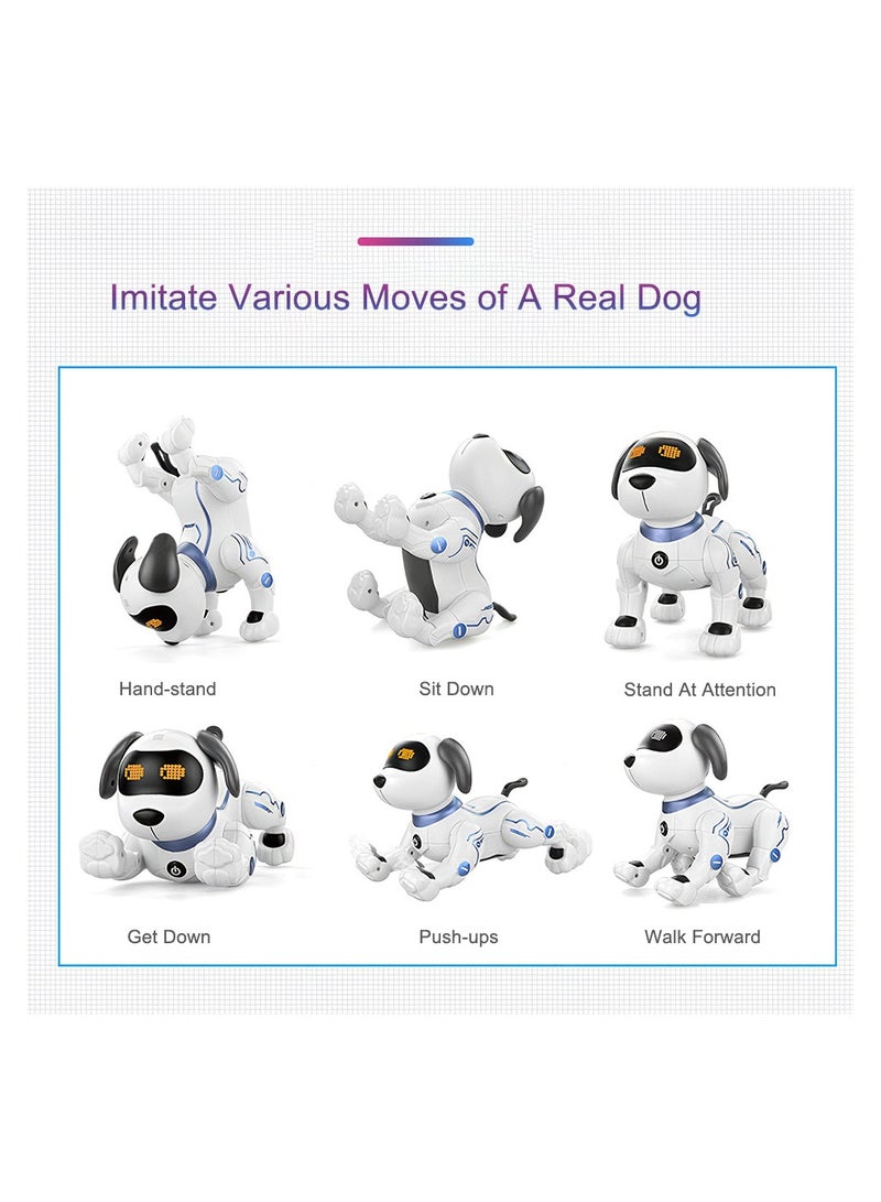 LE NENG TOYS K16A Electronic Pets Robot Dog Stunt Dog Voice Command Programmable Touch-sense Music Song Toy for Kids Birthday Gift