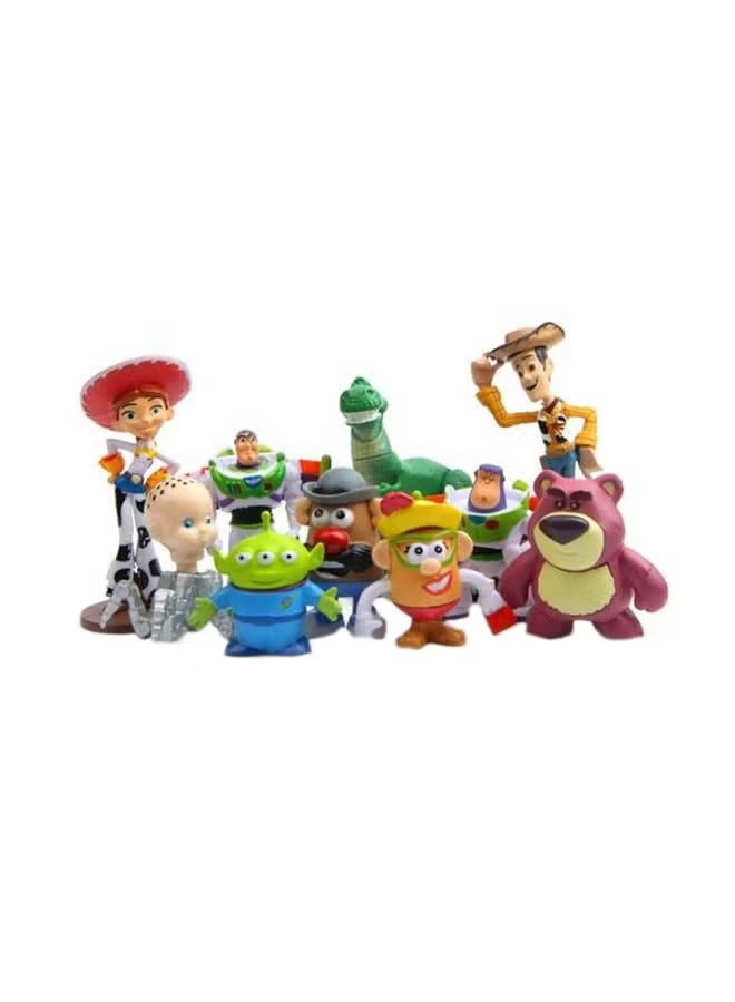 10-Piece Disney Toy Story Collectible Pvc Action Figure Model Playset For Kids cm