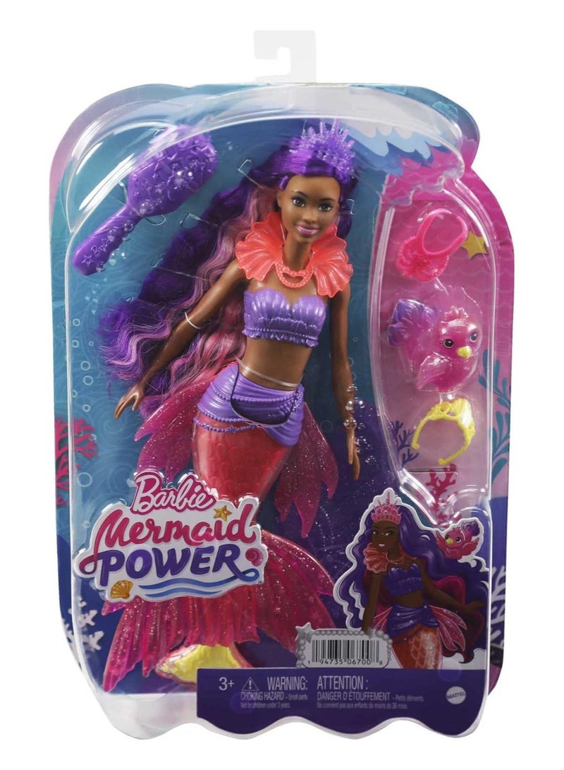 Barbie Power Brooklyn Mermaid Doll, Pink