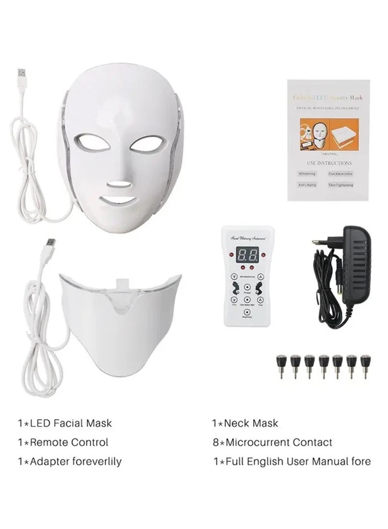 LED Mask Facial Machine White 18cm