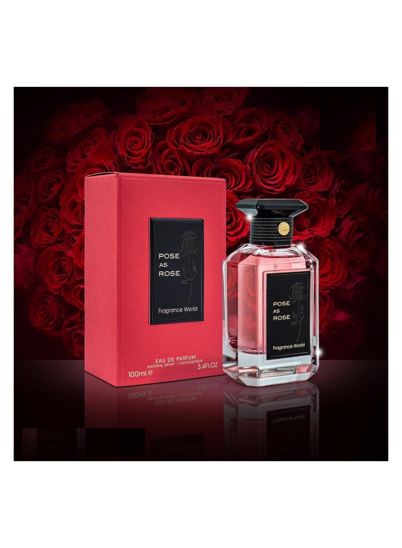 Pose As Rose - Eau de Parfum - Perfume For Women, 100ml