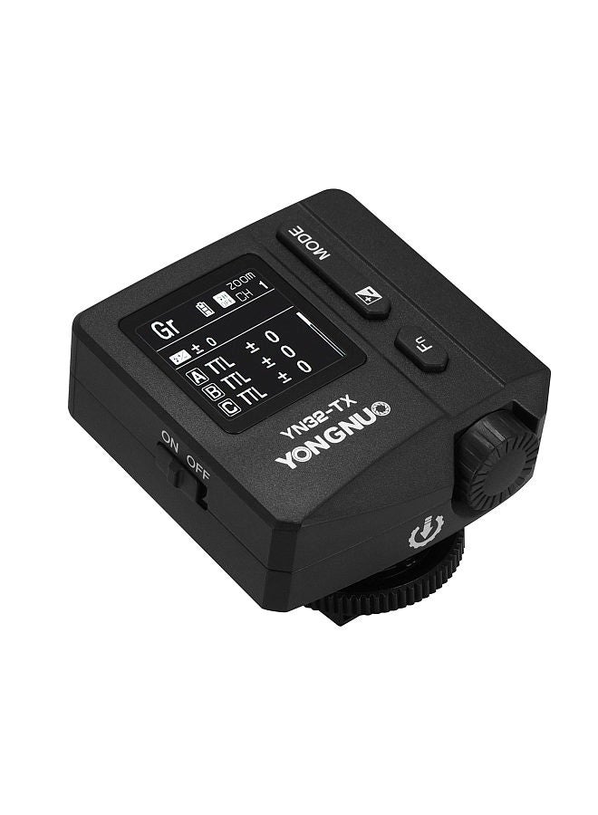 YN32-TX TTL Wireless Flash Trigger 2.4G Flash Transmitter Built-in Battery Multiple Flash Modes with USB Port Replacement for Sony Camera with MI Hot Shoe for YN685/ YN560 II/ YN650EX