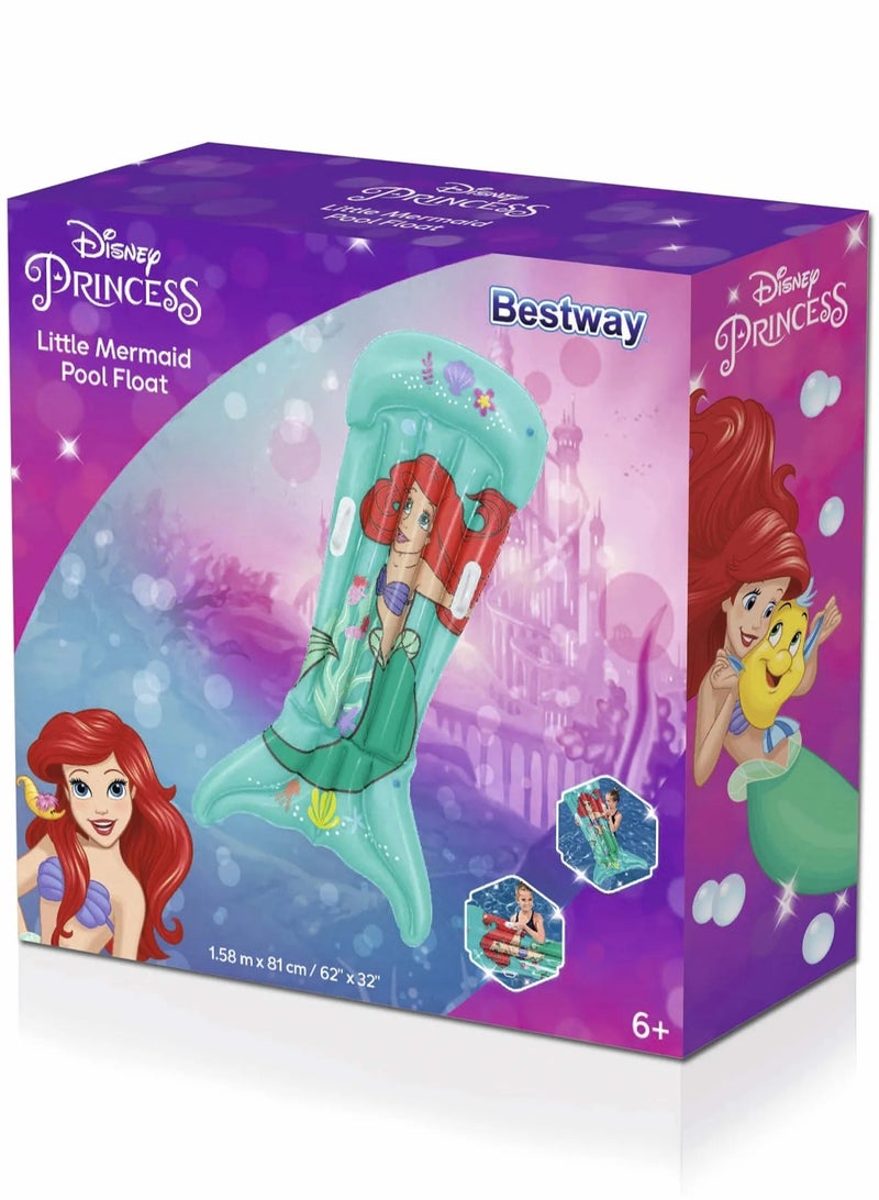 Disney Little Mermaid Kids Pool Float 1.58m x 81cm