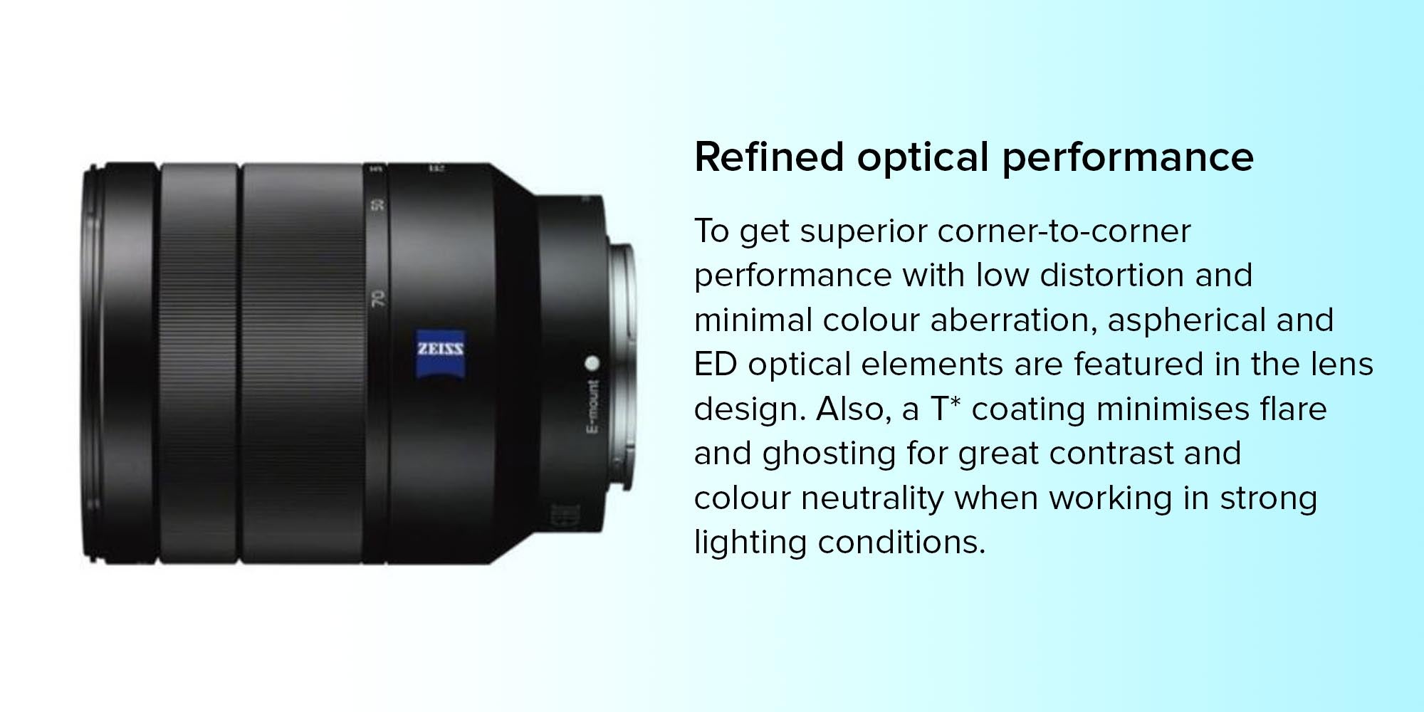 Fe 24 70 Mm F/4 Za Oss Vario Tessar T Lens, Black, Sel2470Z Black