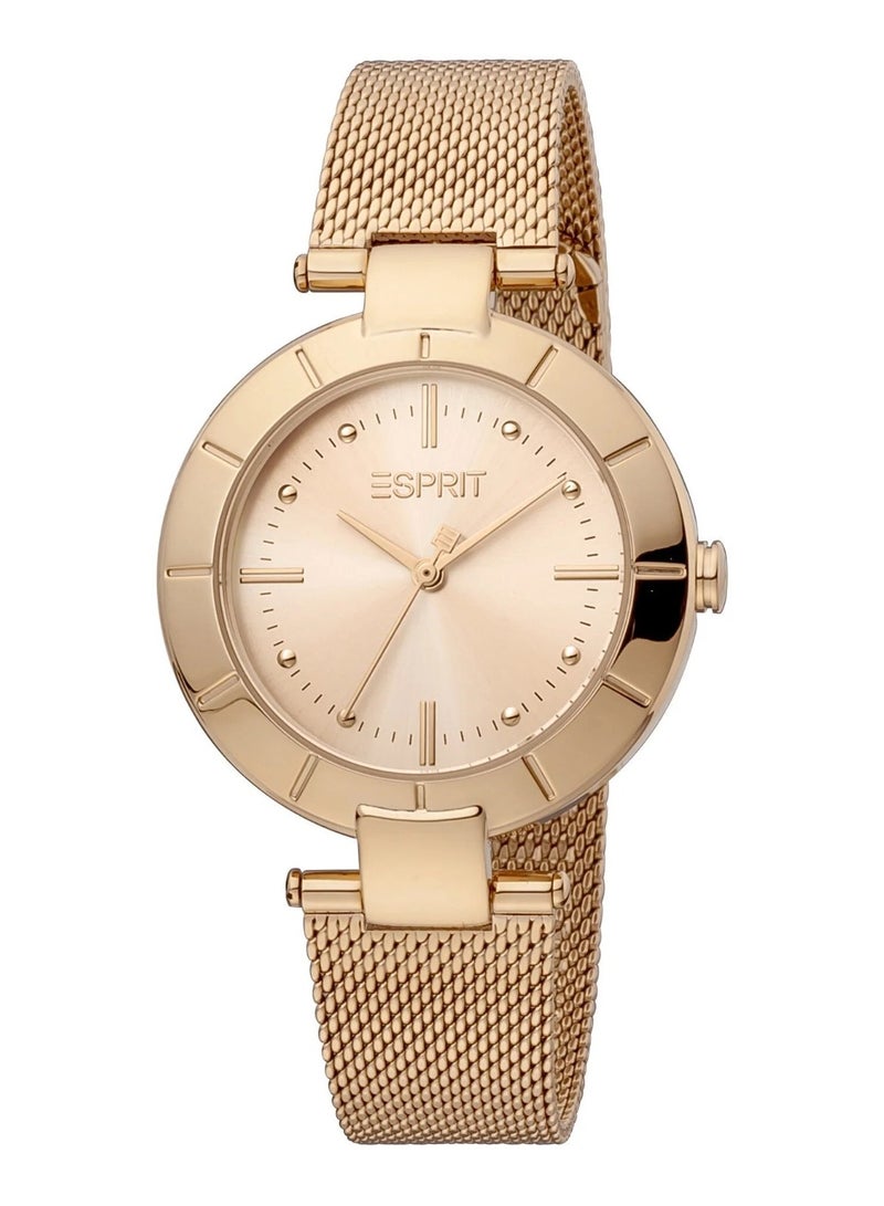 Esprit Stainless Steel Analog Women's Watch With Stainless Steel Rose Gold ES1L287M2085