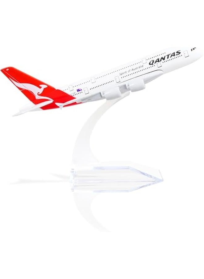 Airbus A380 Metal Plane Model 1/400 Diecast Alloy Airplane Model with Stand Classic Aviation Airplane Gifts or Collection