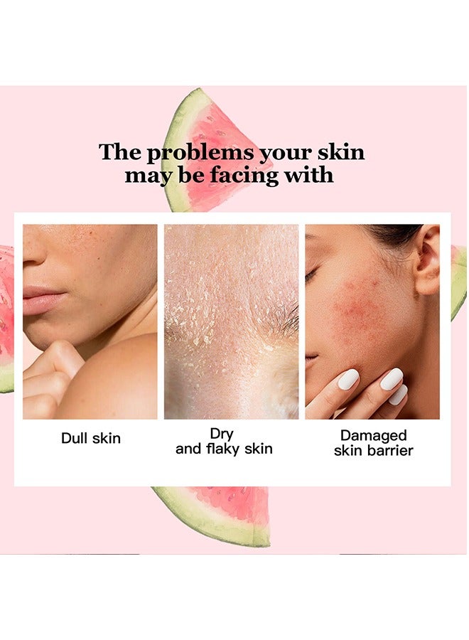 Watermelon Niacinamide Serum- Moisturizing Watermelon Toner Hyaluronic Facial Serum Multi Purpose Lightweight Face Highlighter 60ML