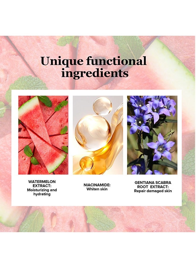 Watermelon Niacinamide Serum- Moisturizing Watermelon Toner Hyaluronic Facial Serum Multi Purpose Lightweight Face Highlighter 60ML