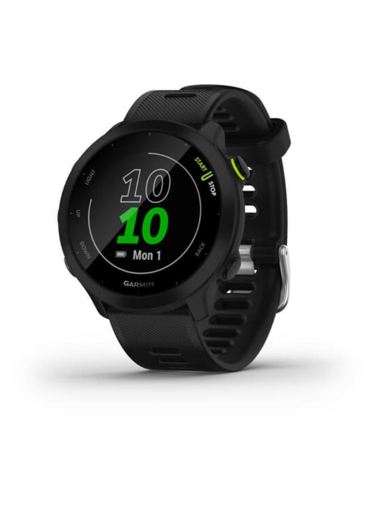 Sport Running Watch, With Fitness And Health Tracking System, Model Forerunner 55 - Black