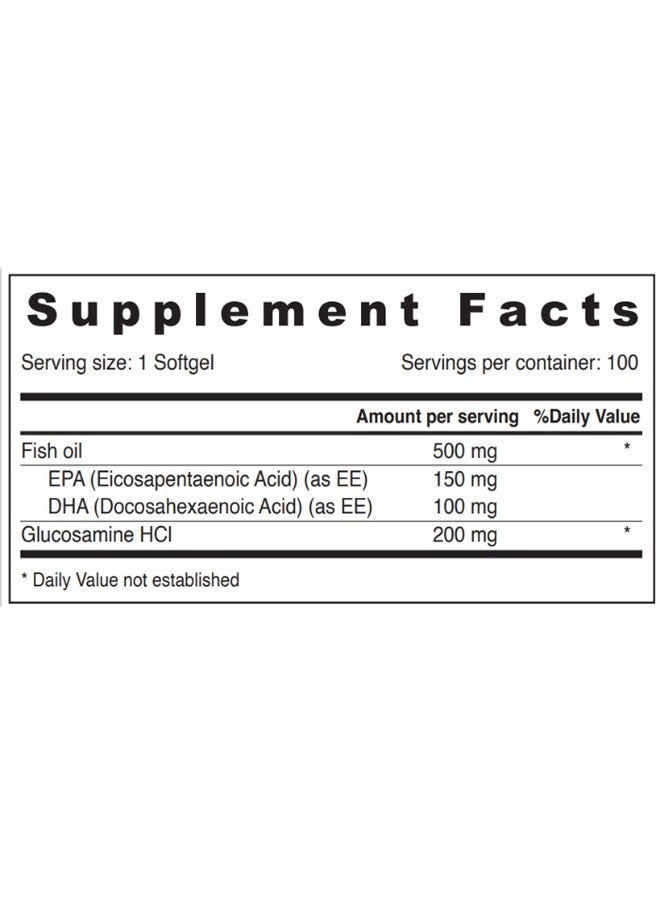 Omega-3 + Glucosamine Fish Oil 500 mg: Dual Support for Healthy Joints and Cartilage