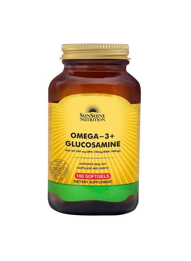 Omega-3 + Glucosamine Fish Oil 500 mg: Dual Support for Healthy Joints and Cartilage