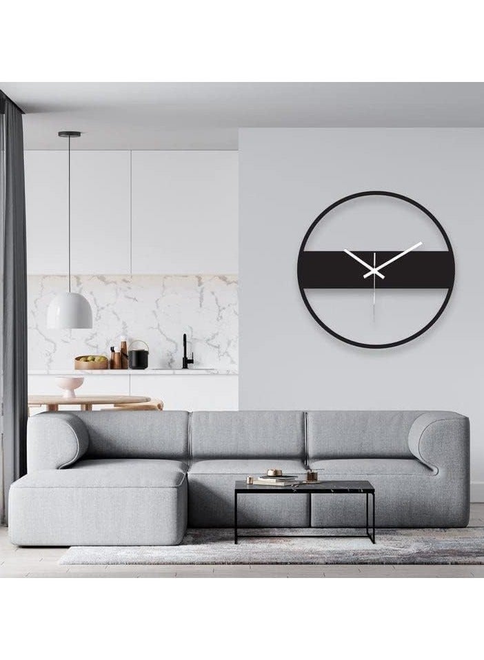 Sleek Line 3D Wall Clock L 24×24