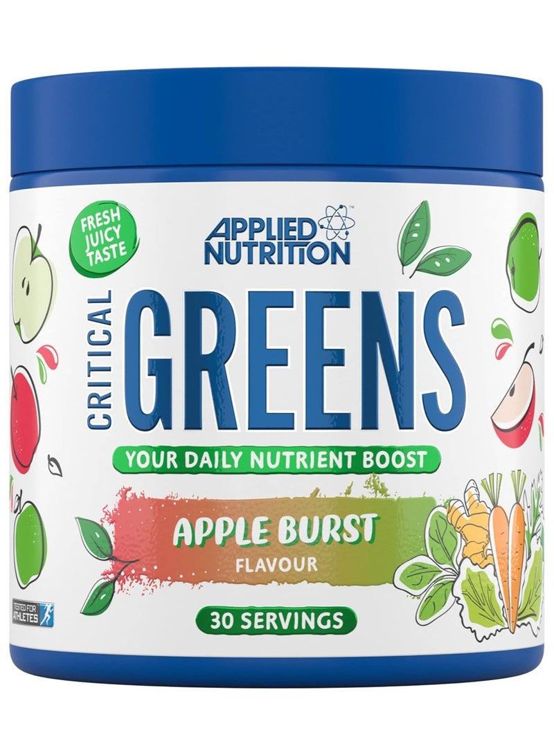 Applied Nutrition Critical Greens 150g Apple Burst Flavor 30 Serving