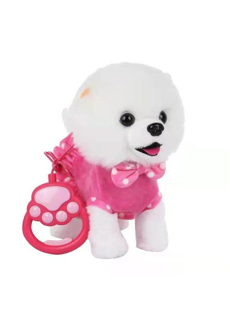 Electronic Plush Dog Toy Singing Walking and Barking Interactive Puppy Dog with Remote Control Leash for Kids Toddler Gifts Birthday Girls Boys Fun Interactive Toys Electronic Pets Puppy