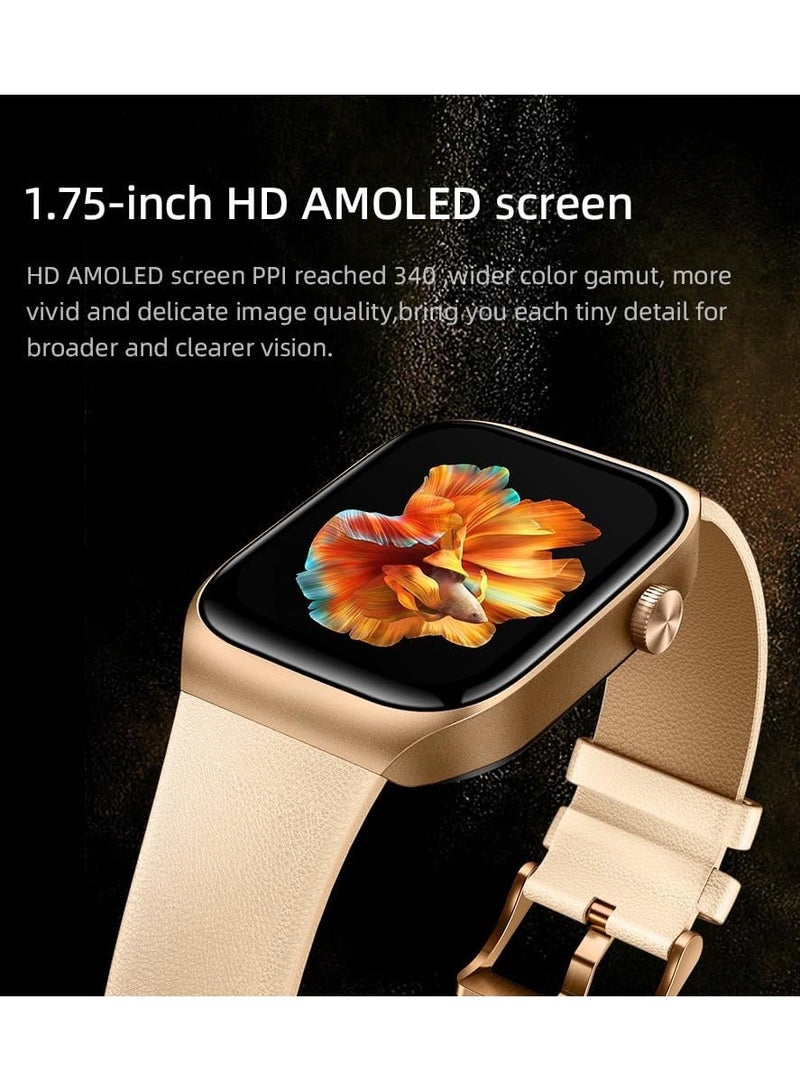 Mibro Smart Watch T2 (Light Gold) - 1.75