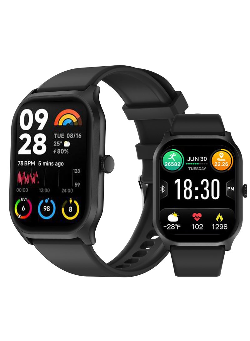 Smart Watch Women Men Kids Call (Dial/Answer/Text) Bluetooth, 2.1 Inch TFT HD Screen, Heart Rate Sleep Moniter, Waterpoof 5ATM Fitness Tracker With 100+ Workout Sports Modes, Android smartwatch & IOS