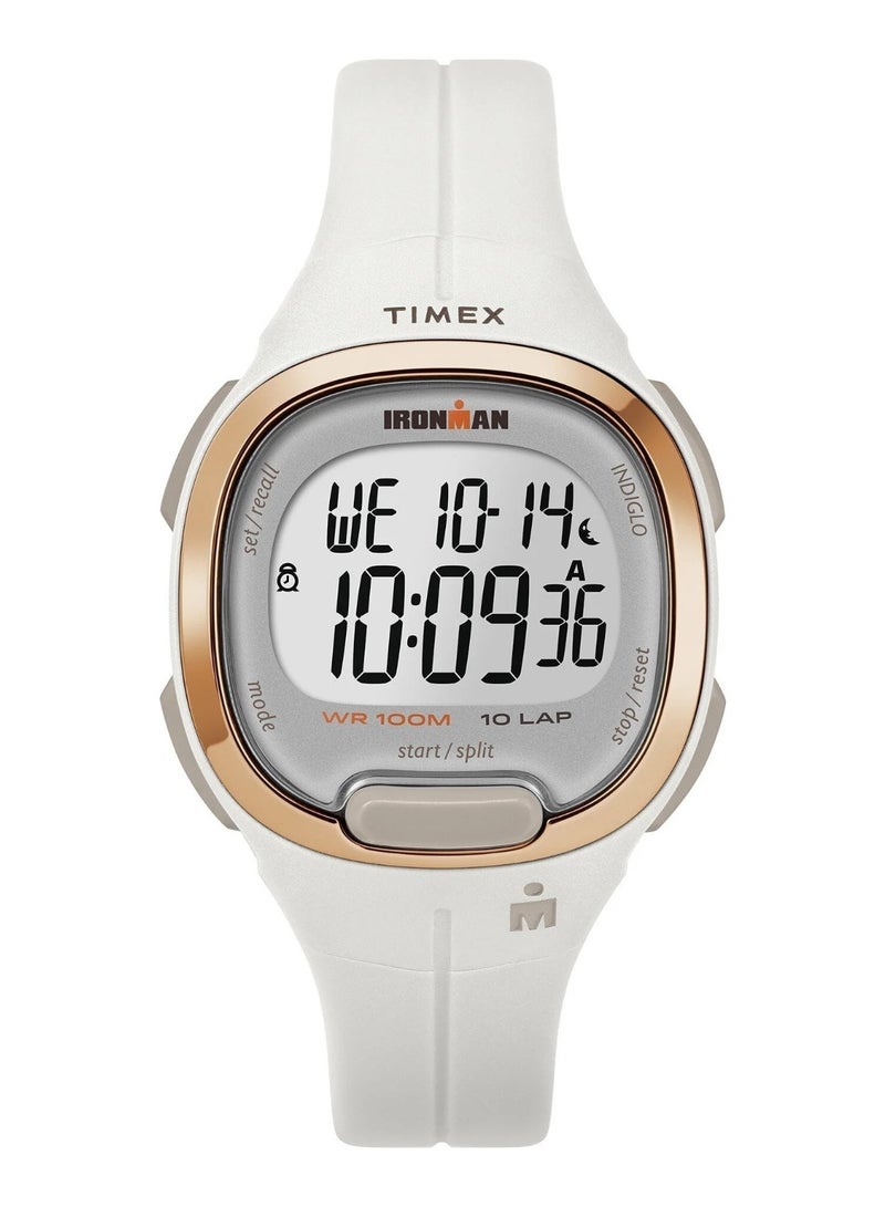 Timex Resin Digital Unisex's Watch With White Resin Band TW5M19900