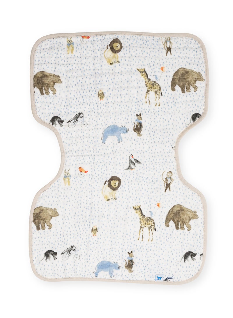 Cotton Muslin Burp Cloth Party Animals