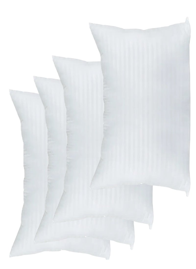 4 Piece Cotton Stripe Pillow 50x70cm Made in Uae