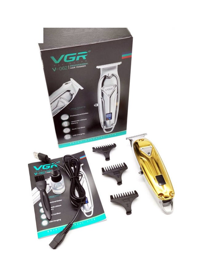 V-062 Electric  Shaving Machine with LCD Screen Gold