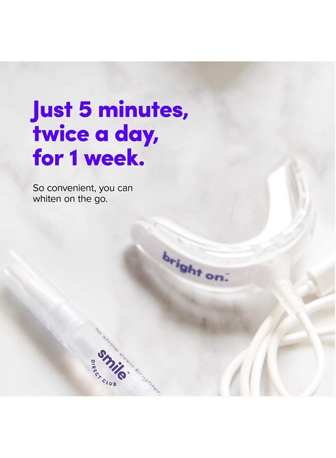 Teeth Whitening Kit with LED Light - 4 Pack Gel Pens - Professional Strength Hydrogen Peroxide