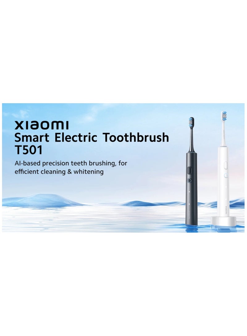 Xiaomi Smart Electric Toothbrush T501 | IPX8 waterproof | 150-day long battery life | Over-pressure alerts | 3 Brush Modes | White