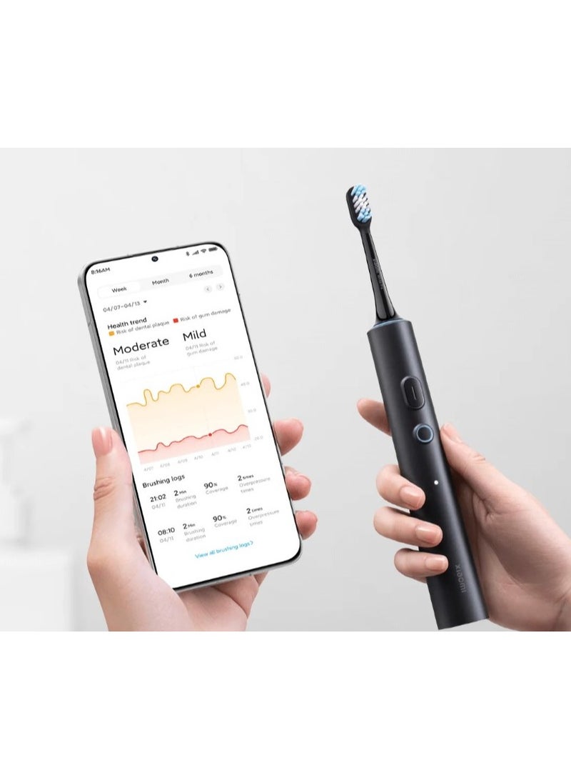 Xiaomi Smart Electric Toothbrush T501 | IPX8 waterproof | 150-day long battery life | Over-pressure alerts | 3 Brush Modes | White