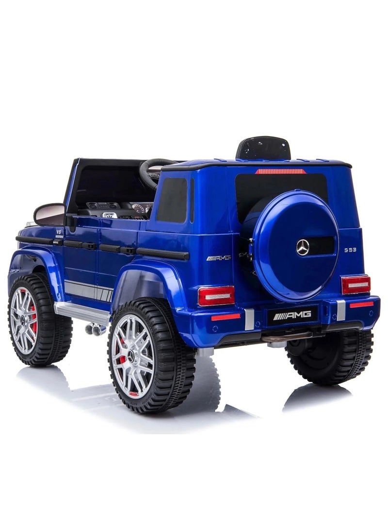 12V Mercedes Benz G63 Kids Ride on Car Jeep - Painting Blue