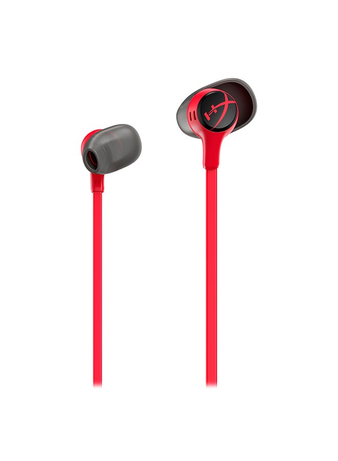 HyperX Cloud II Gaming Earbuds with Mic-Red