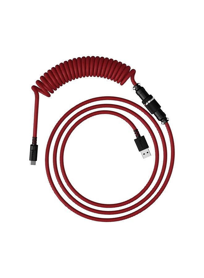 Hyperx Coiled Cable - Red/Black - 1.37m