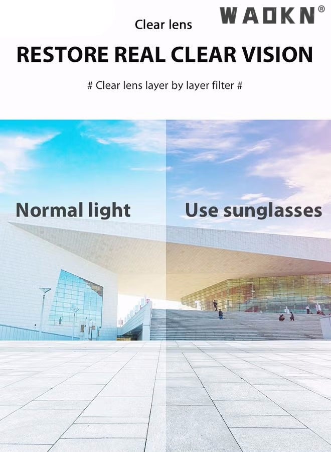 Women's Square Sunglasses Polarized Anti-Glare UV400 Lens Rhinestone Arms with Case for Shopping Party Travel Protection for Outdoors, Vacation Gradient Brown